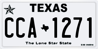 TX license plate CCA1271