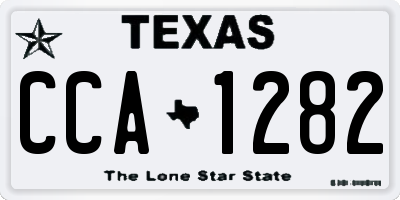 TX license plate CCA1282
