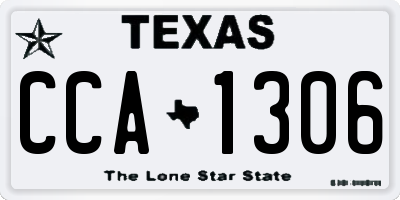 TX license plate CCA1306