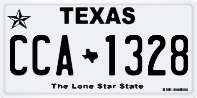 TX license plate CCA1328