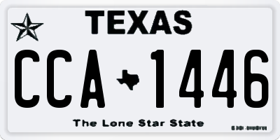 TX license plate CCA1446