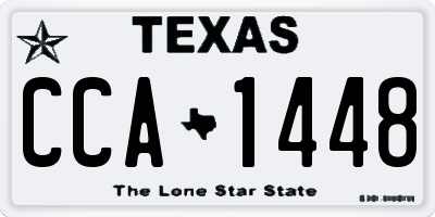 TX license plate CCA1448