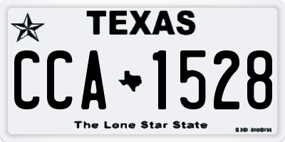 TX license plate CCA1528