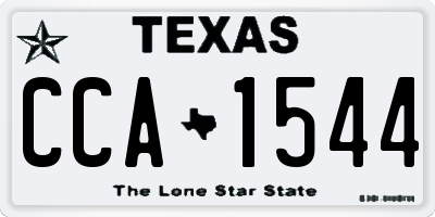 TX license plate CCA1544