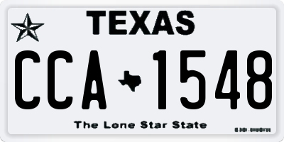 TX license plate CCA1548