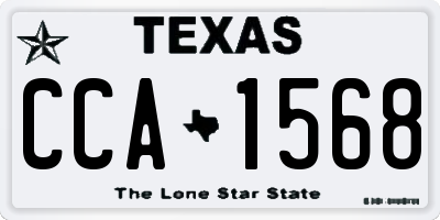 TX license plate CCA1568