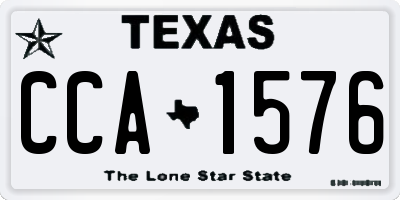 TX license plate CCA1576