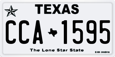TX license plate CCA1595