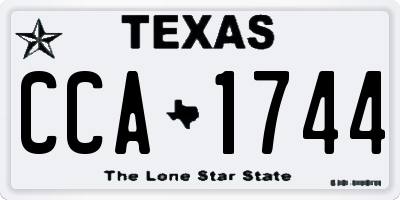 TX license plate CCA1744