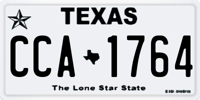 TX license plate CCA1764
