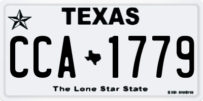 TX license plate CCA1779