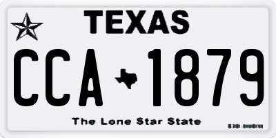 TX license plate CCA1879