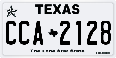 TX license plate CCA2128