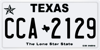 TX license plate CCA2129