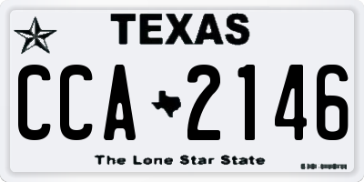 TX license plate CCA2146