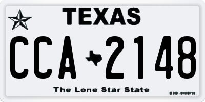 TX license plate CCA2148
