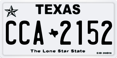TX license plate CCA2152