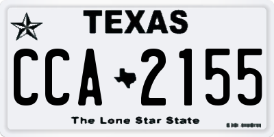 TX license plate CCA2155