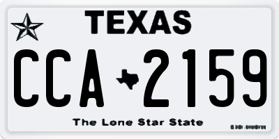 TX license plate CCA2159