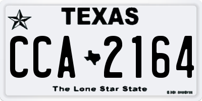 TX license plate CCA2164