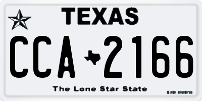 TX license plate CCA2166