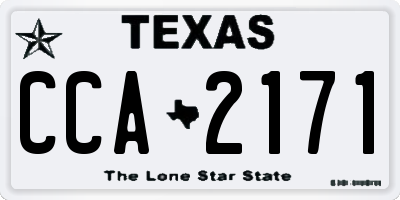 TX license plate CCA2171
