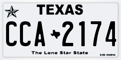 TX license plate CCA2174