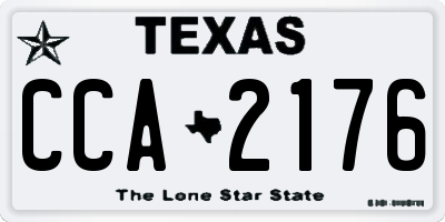 TX license plate CCA2176