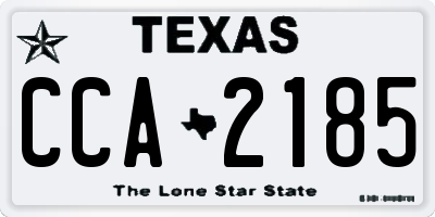 TX license plate CCA2185