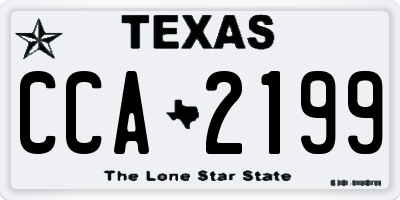 TX license plate CCA2199