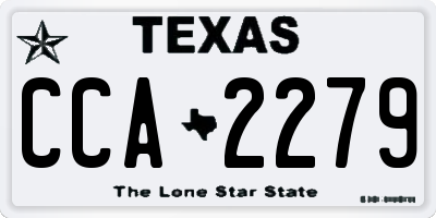 TX license plate CCA2279
