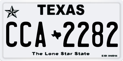 TX license plate CCA2282