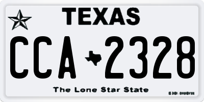 TX license plate CCA2328