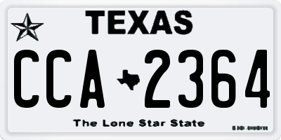 TX license plate CCA2364