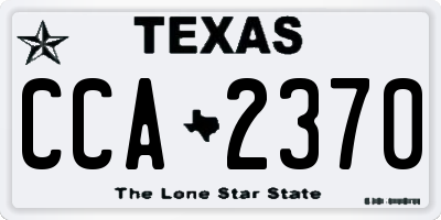 TX license plate CCA2370