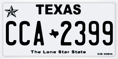 TX license plate CCA2399