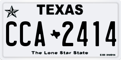 TX license plate CCA2414