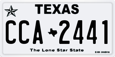 TX license plate CCA2441