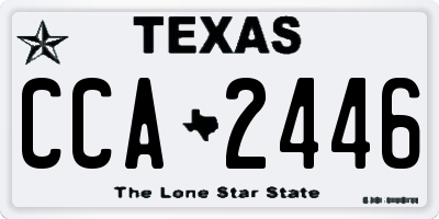 TX license plate CCA2446