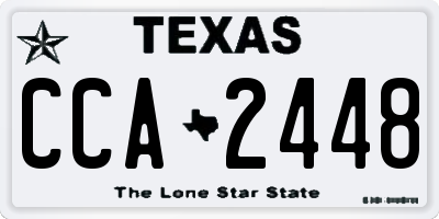 TX license plate CCA2448
