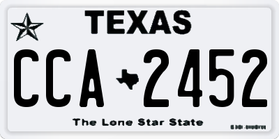 TX license plate CCA2452