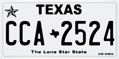 TX license plate CCA2524