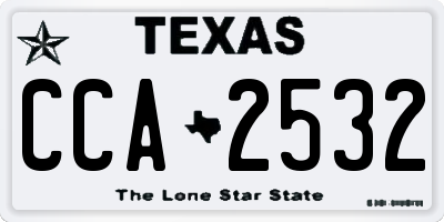 TX license plate CCA2532