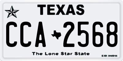 TX license plate CCA2568