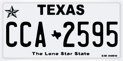 TX license plate CCA2595