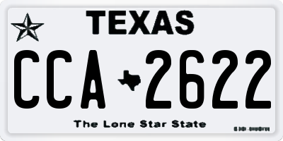 TX license plate CCA2622