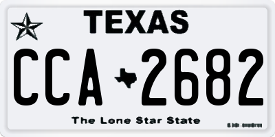 TX license plate CCA2682
