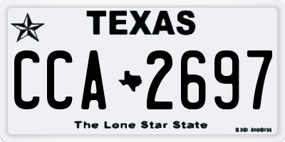 TX license plate CCA2697