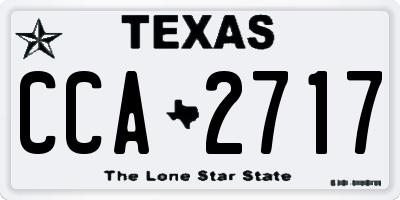 TX license plate CCA2717