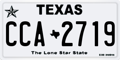 TX license plate CCA2719